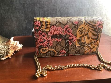 gucci animalier wallet pink|Gucci pink wallet on chain.